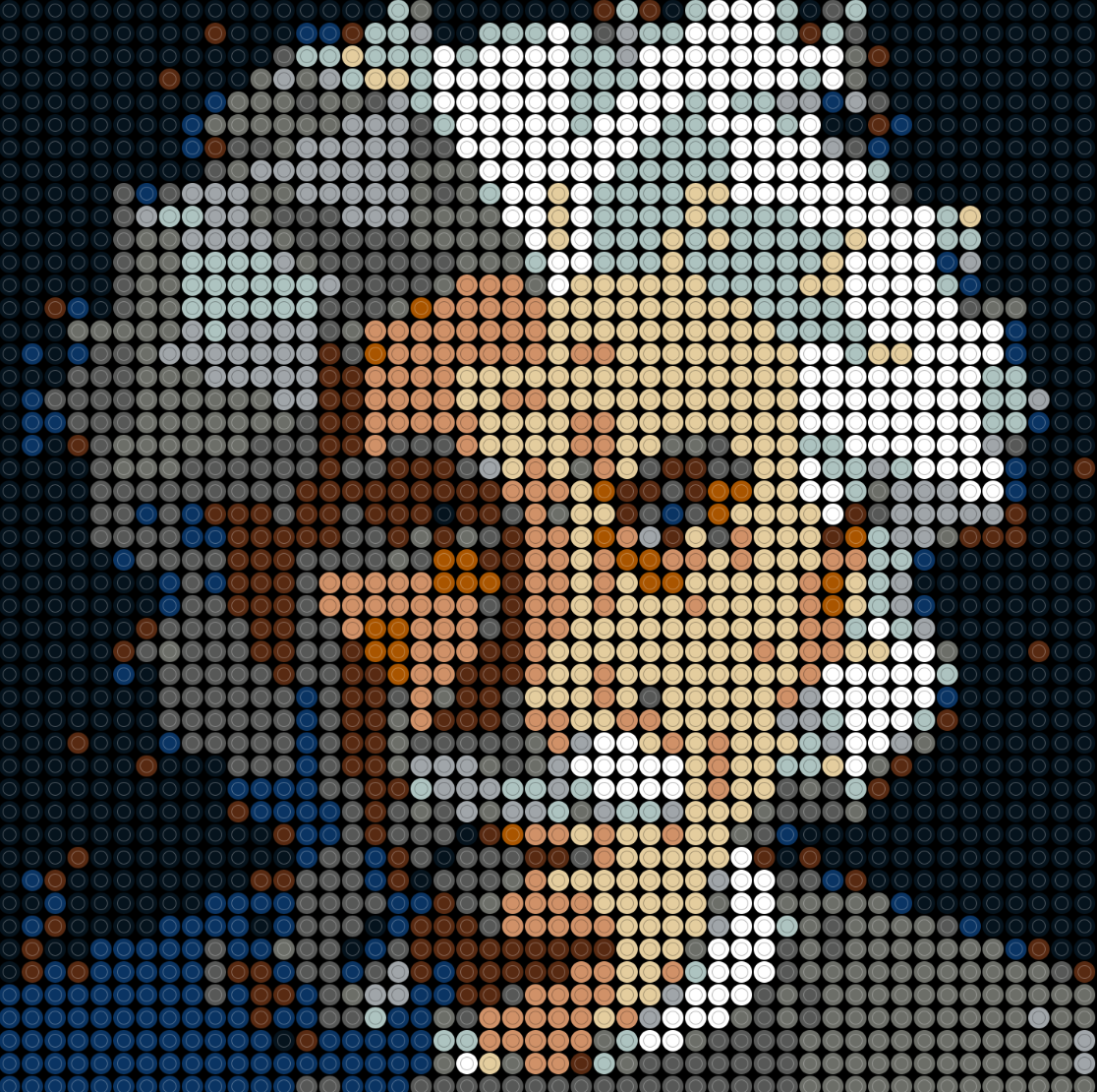 mosaic styled portrait